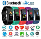 Bluetooth Smart Bracelet with Heart Rate Monitor & Fitness Tracker