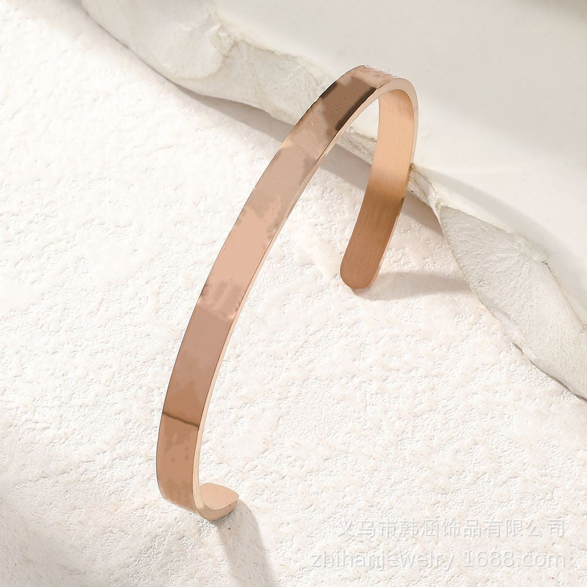Minimalist Adjustable Bracelet with English Letters