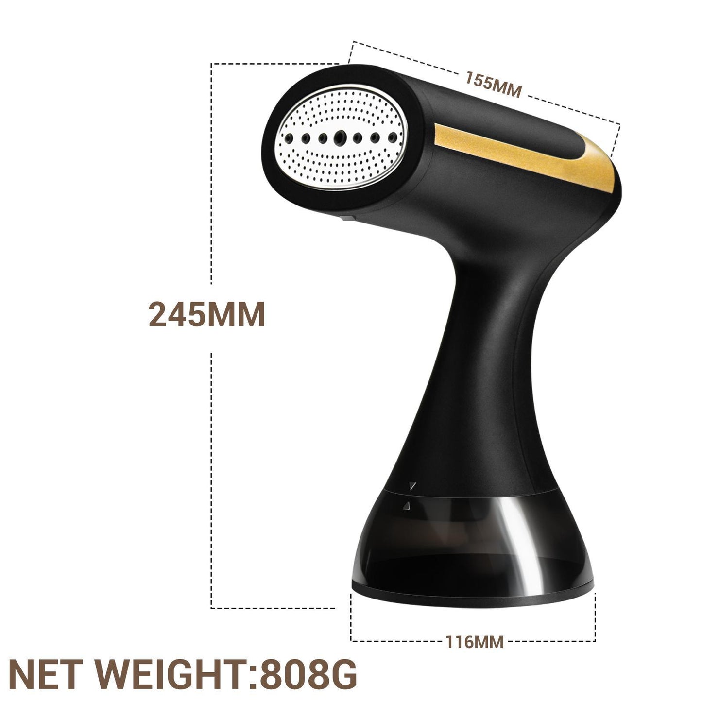 Compact Clothes Steamer Iron for Travel & Home