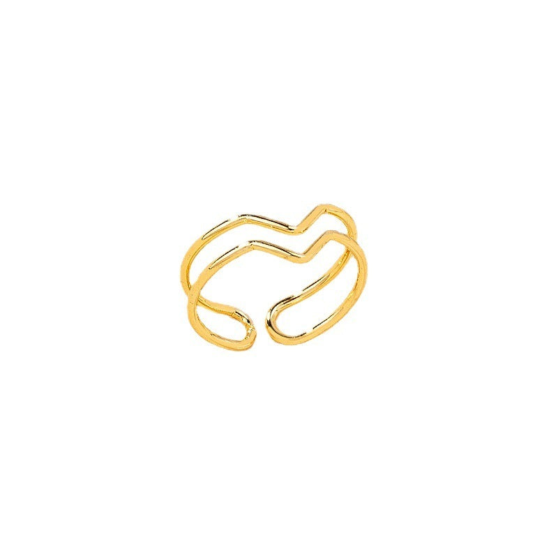 Retro Hollow Heart-Shaped Ring – Simple & Stylish for Women