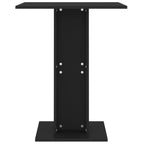 Bistro Table Black Engineered Wood Standard Simple Bistro Table