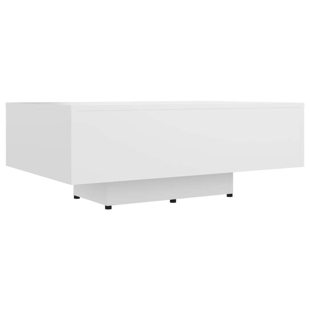 Couch Table White Engineered wood 33.5 x 21.7 x 12.2 in Simple