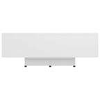 Couch Table White Engineered wood 33.5 x 21.7 x 12.2 in Simple
