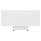 Couch Table White Engineered wood 33.5 x 21.7 x 12.2 in Simple