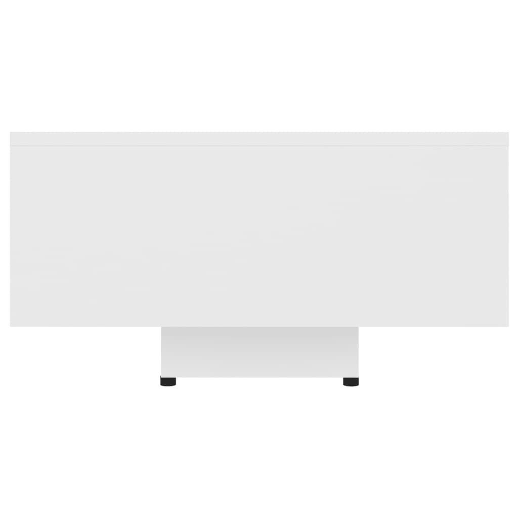 Couch Table White Engineered wood 33.5 x 21.7 x 12.2 in Simple