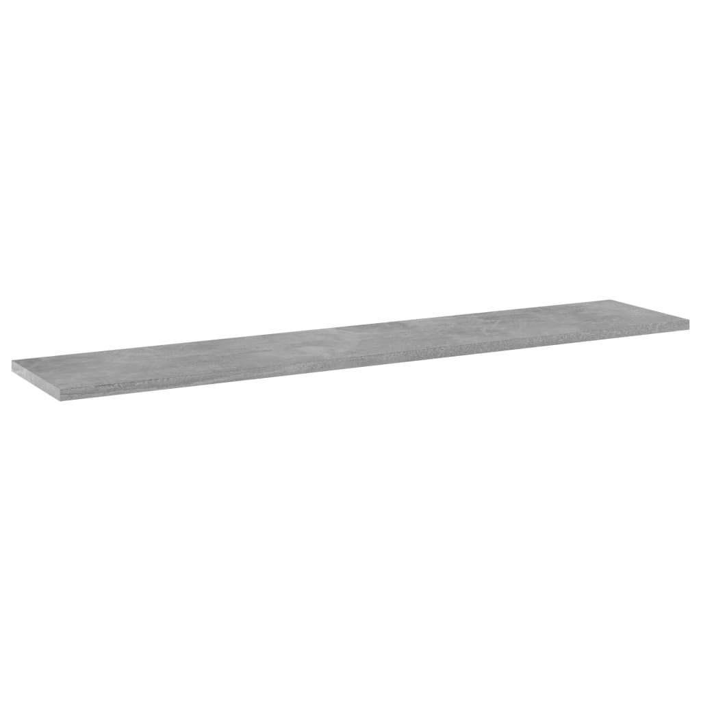 Bookshelf Board Set of 8 Concrete Gray Engineered Wood