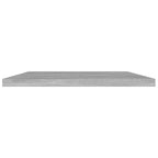 Bookshelf Board Set of 8 Concrete Gray Engineered Wood