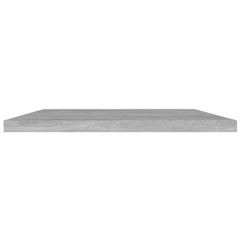 Bookshelf Board Set of 8 Concrete Gray Engineered Wood
