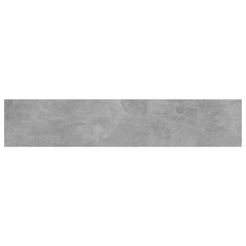 Bookshelf Board Set of 8 Concrete Gray Engineered Wood