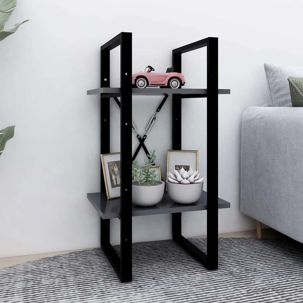 Book Cabinet Grey Engineered wood Medium Book Cabinet