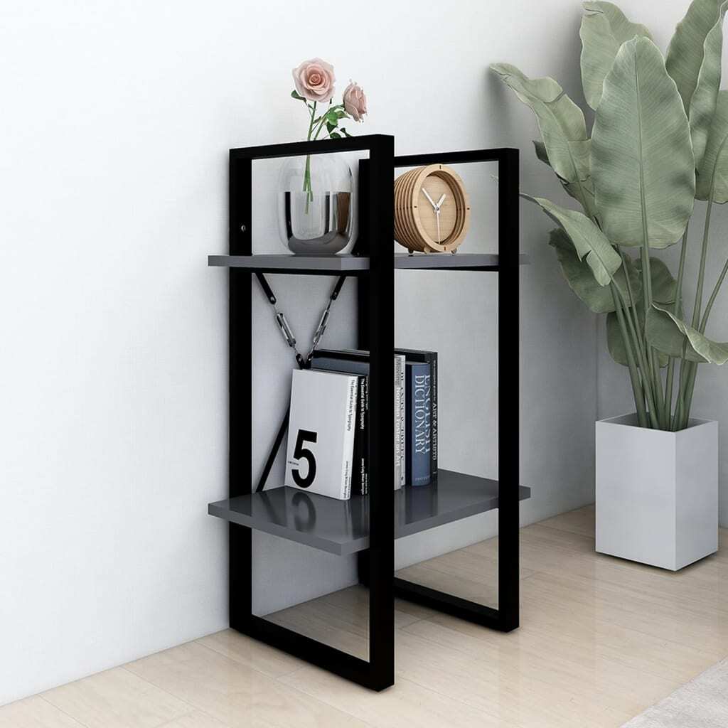 Book Cabinet Grey Engineered wood Medium Book Cabinet