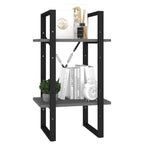Book Cabinet Grey Engineered wood Medium Book Cabinet