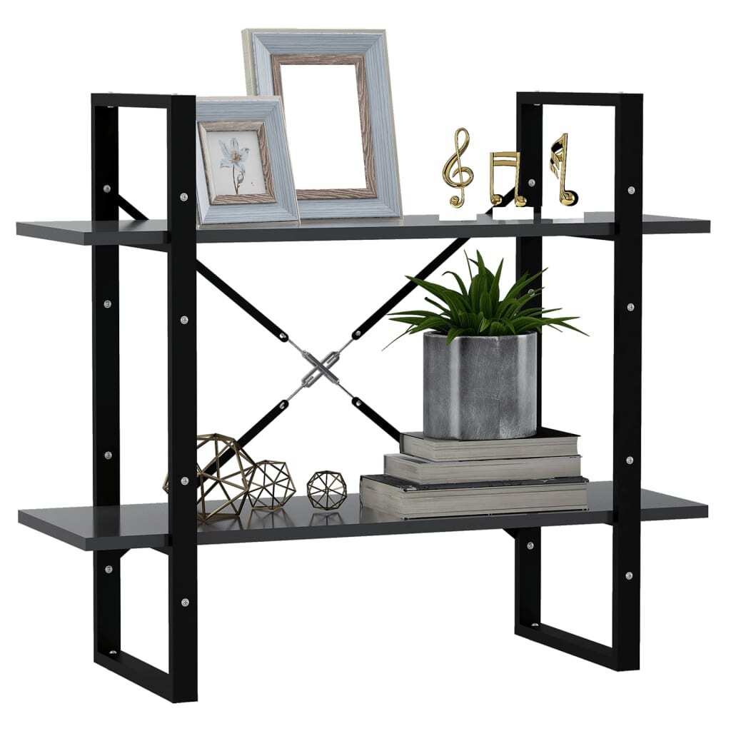 Book Cabinet Grey Engineered wood, Metal Medium Book Cabinet