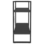 Book Cabinet Grey Engineered wood, Metal Medium Book Cabinet