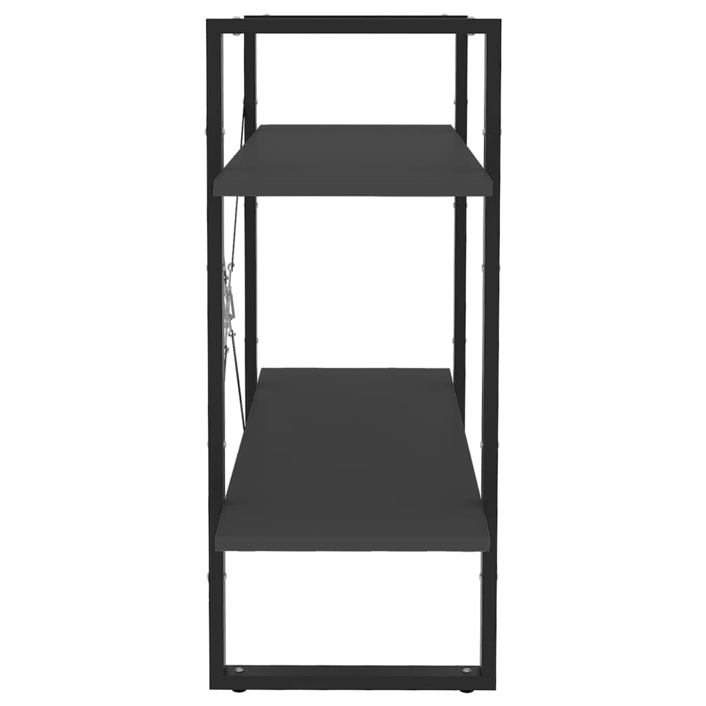 Book Cabinet Grey Engineered wood, Metal Medium Book Cabinet