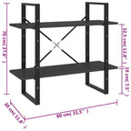 Book Cabinet Grey Engineered wood, Metal Medium Book Cabinet