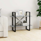 Book Cabinet Concrete Gray Engineered Wood 31.5x11.8x27.6 in