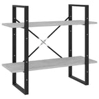 Book Cabinet Concrete Gray Engineered Wood 31.5x11.8x27.6 in