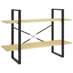 Book Cabinet Untreated pine wood and black metal