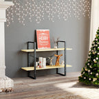 Book Cabinet Untreated pine wood and black metal