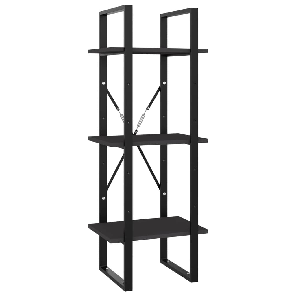 Book Cabinet Grey Engineered wood, Metal 15.7 x 11.8 x 41.3 in