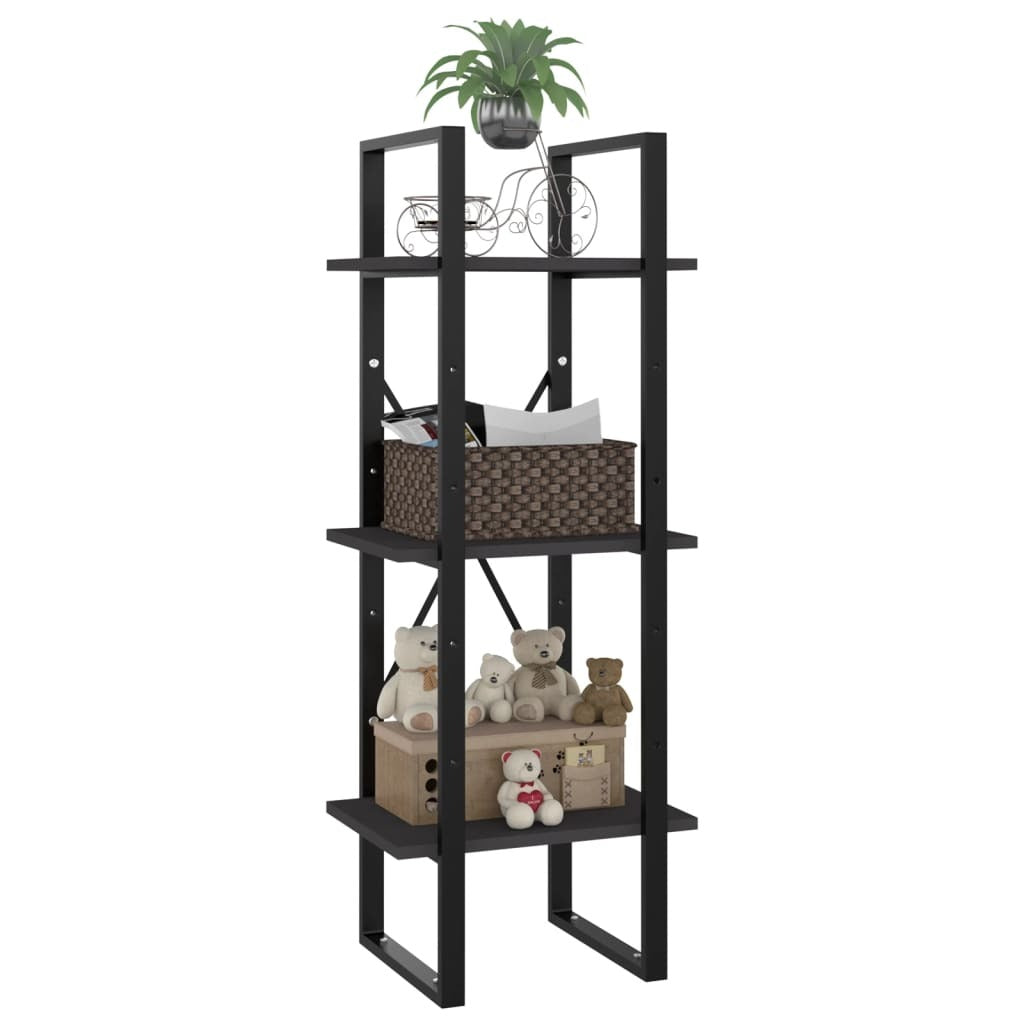 Book Cabinet Grey Engineered wood, Metal 15.7 x 11.8 x 41.3 in