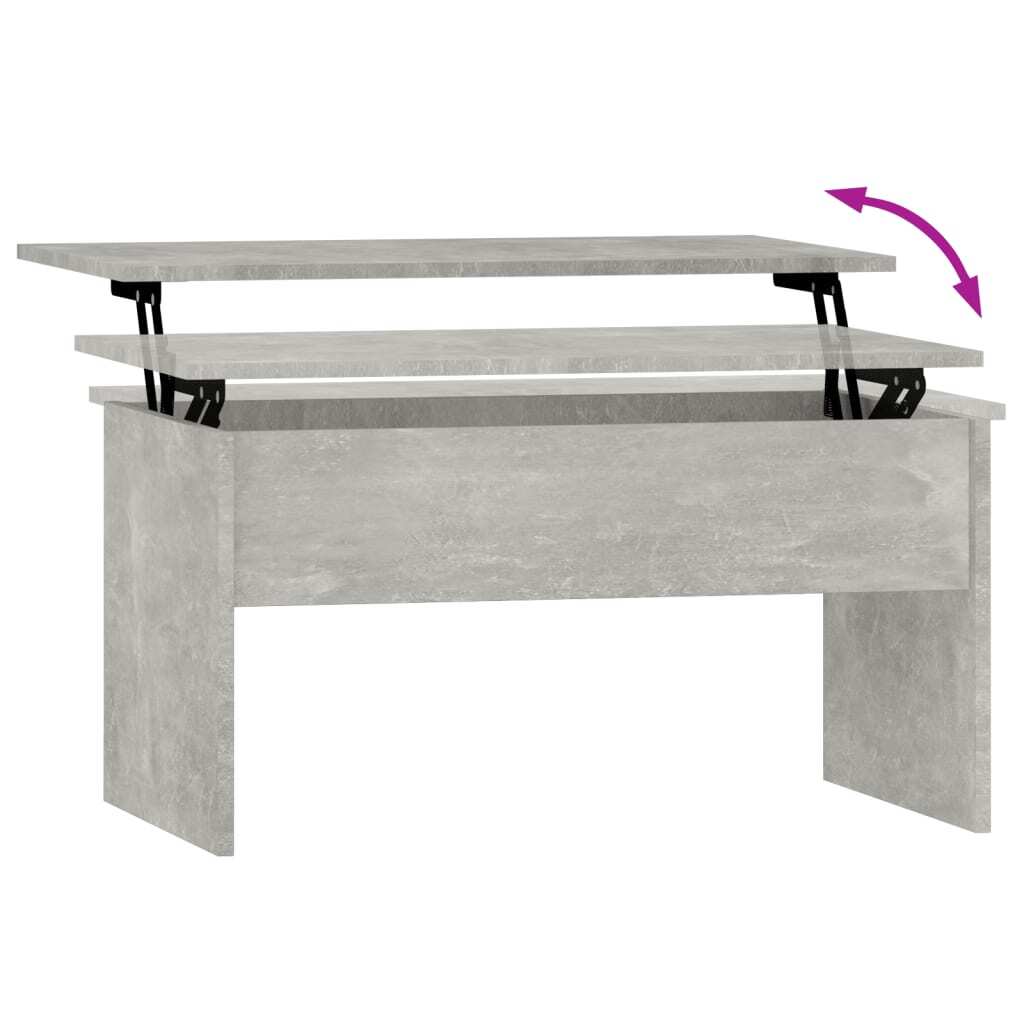 Coffee Table Concrete grey Engineered wood Medium