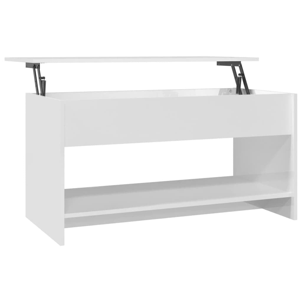 Coffee Table High gloss white Engineered wood Medium Coffee Table