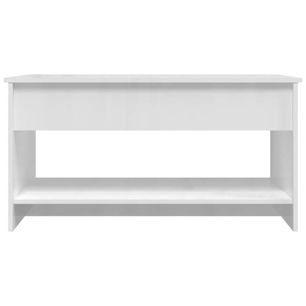Coffee Table High gloss white Engineered wood Medium Coffee Table
