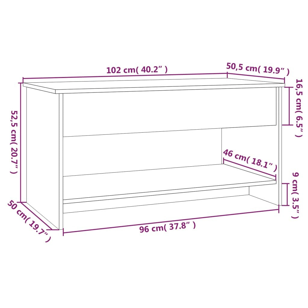 Coffee Table High gloss white Engineered wood Medium Coffee Table