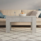 Coffee Table Concrete gray Engineered wood Medium Sliding Top