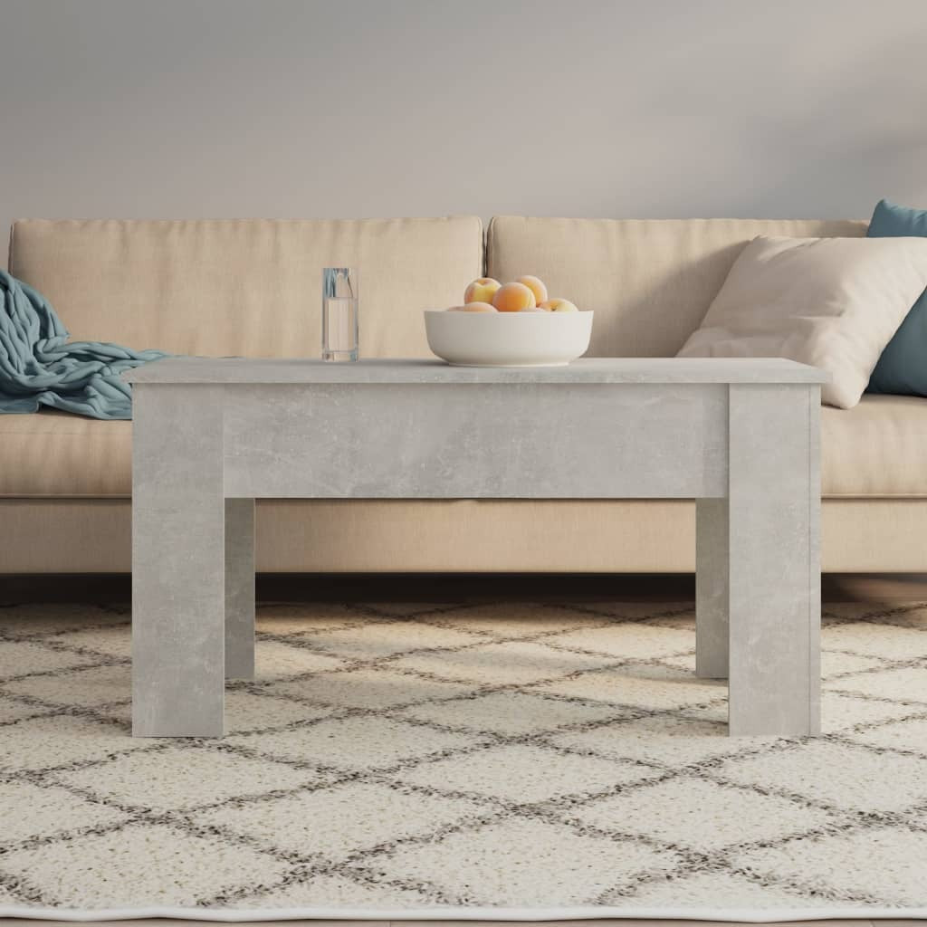 Coffee Table Concrete gray Engineered wood Medium Sliding Top