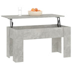 Coffee Table Concrete gray Engineered wood Medium Sliding Top