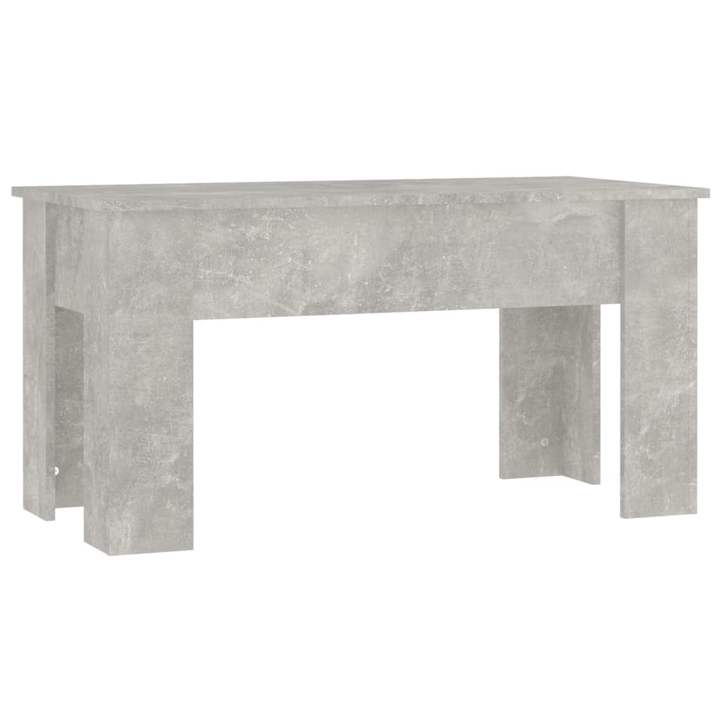 Coffee Table Concrete gray Engineered wood Medium Sliding Top