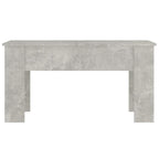 Coffee Table Concrete gray Engineered wood Medium Sliding Top