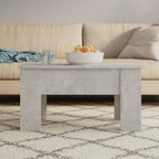 Coffee Table Concrete Grey Engineered Wood Medium Coffee Table