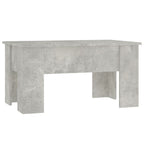 Coffee Table Concrete Grey Engineered Wood Medium Coffee Table