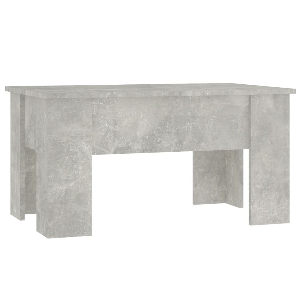 Coffee Table Concrete Grey Engineered Wood Medium Coffee Table