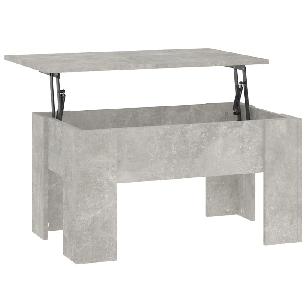 Coffee Table Concrete Grey Engineered Wood Medium Coffee Table