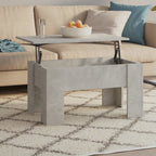 Coffee Table Concrete Grey Engineered Wood Medium Coffee Table