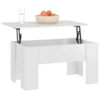 Coffee Table High gloss white Engineered wood Medium