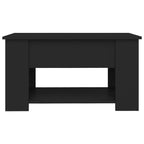 Coffee Table Black Engineered wood Medium Adjustable Armrests