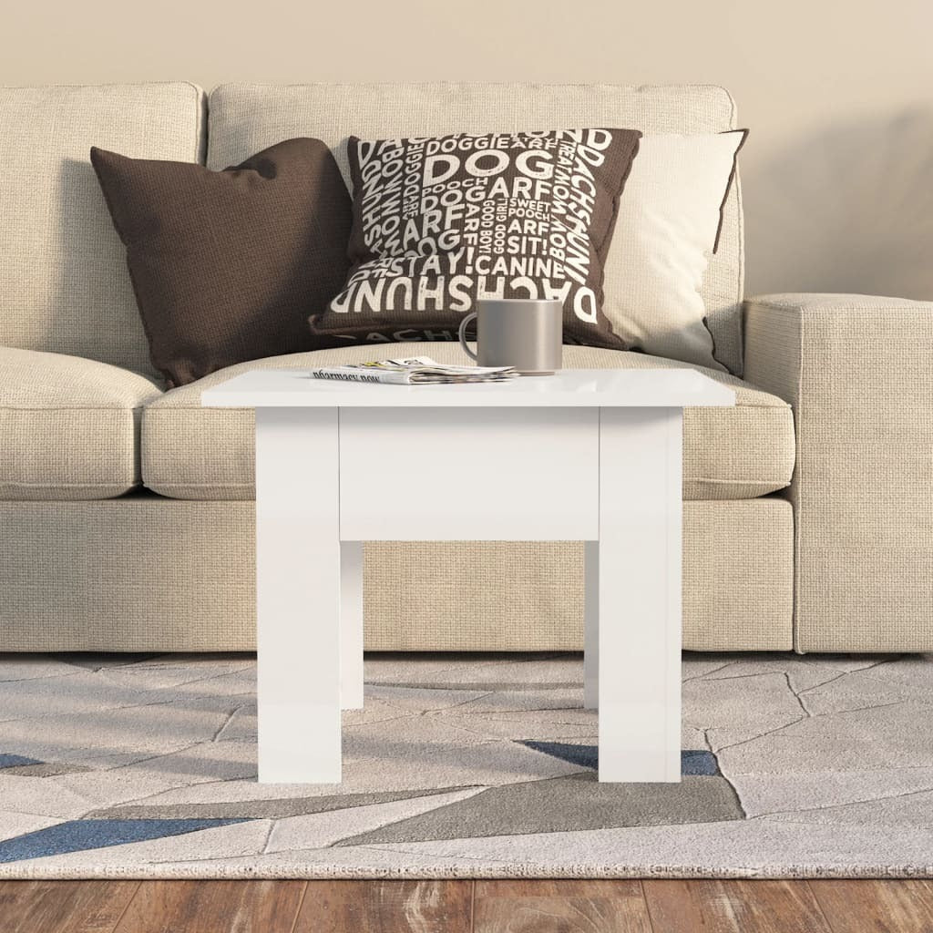 Coffee Table High gloss white Engineered wood Medium
