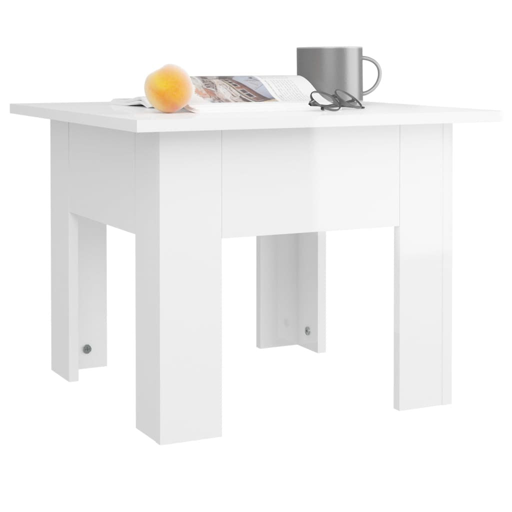 Coffee Table High gloss white Engineered wood Medium