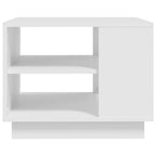 Coffee Table White Engineered Wood Coffee Table Square Modern