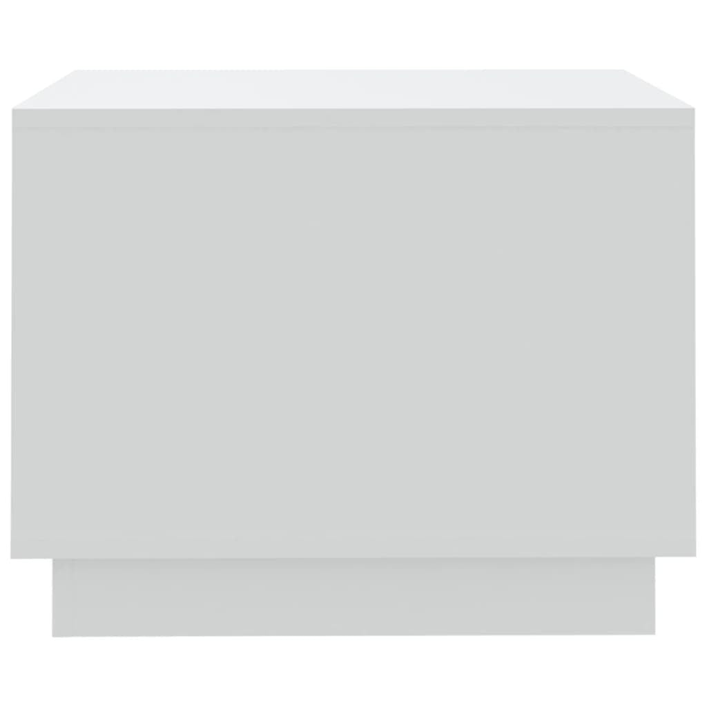 Coffee Table White Engineered Wood Coffee Table Square Modern