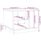 Coffee Table White Engineered Wood Coffee Table Square Modern