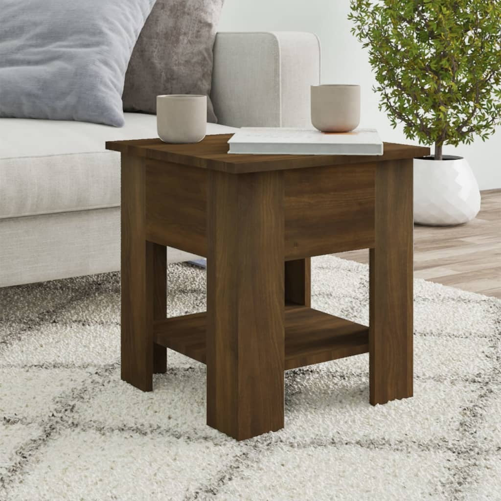 Coffee Table Brown oak Engineered wood Small Coffee Table