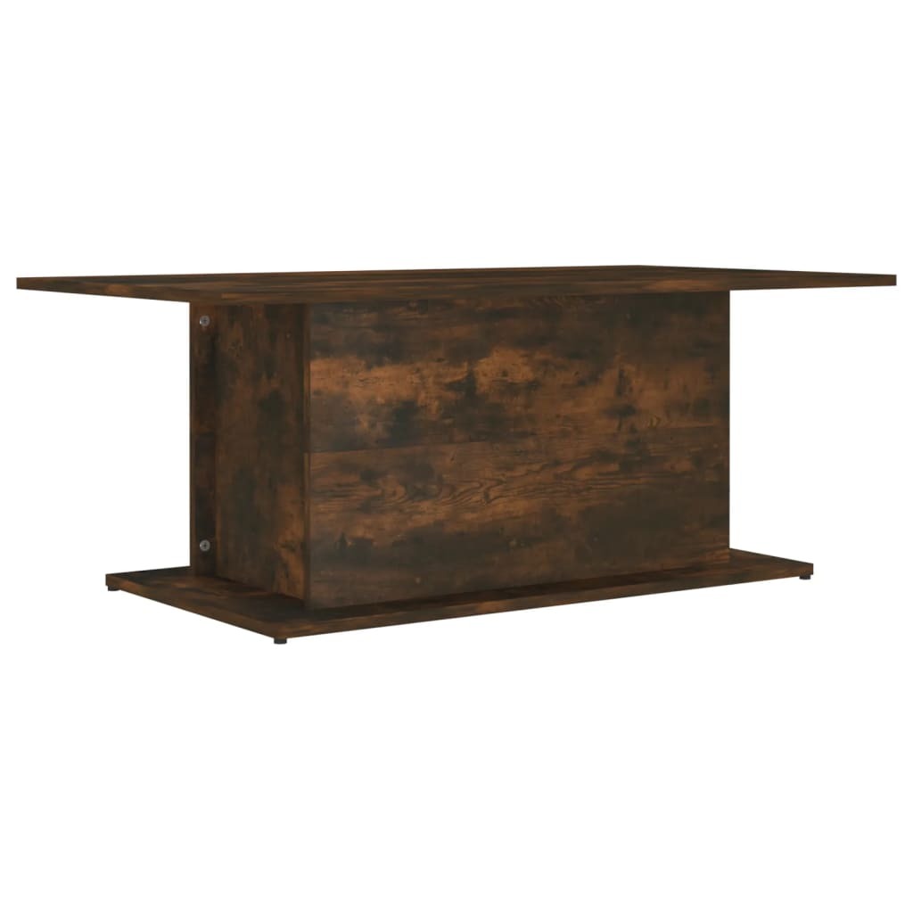 Coffee Table Smoked Oak Engineered Wood 40.2 x 21.9 x 15.7 in