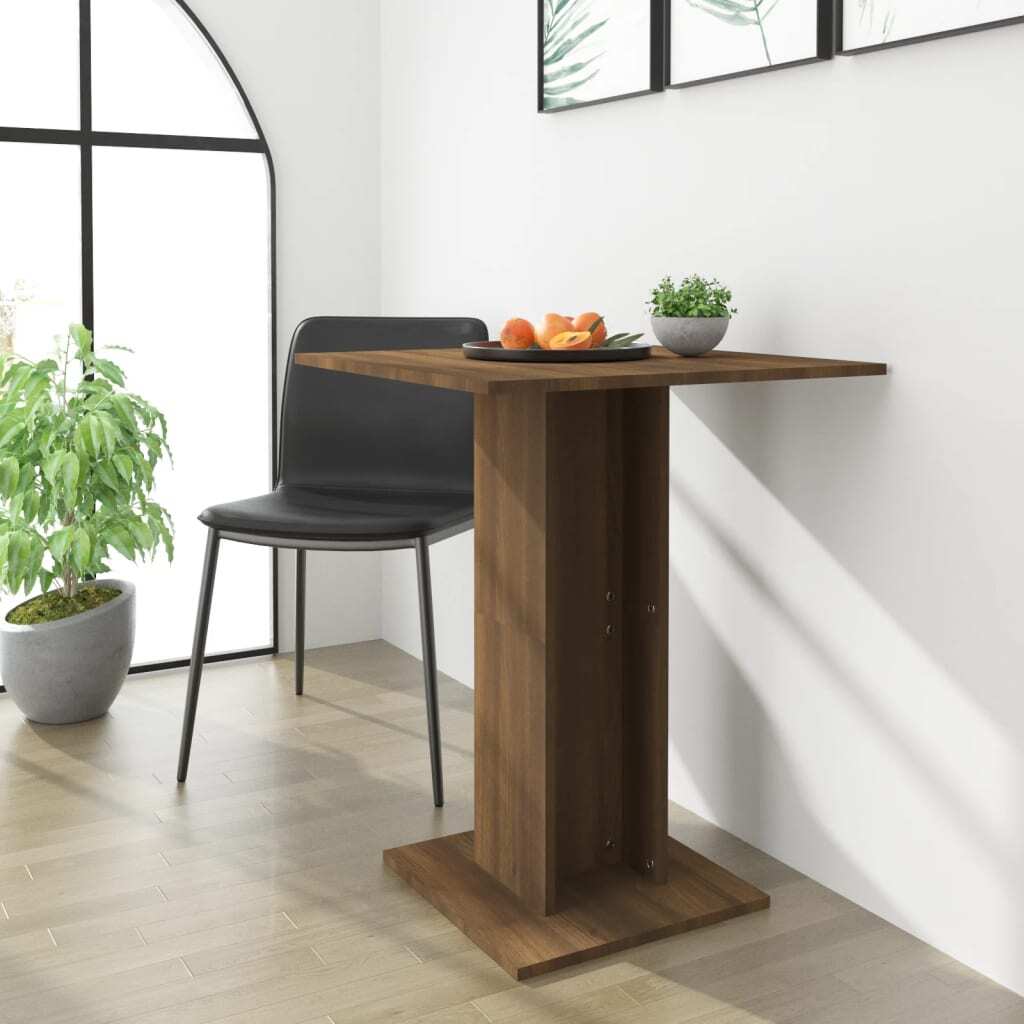 Bistro Table Brown oak Engineered wood Small Durable